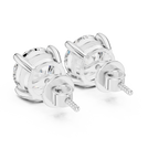 4 Carat Round Cut Lab Diamond Stud Earrings