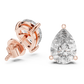3.50 Carat Pear Cut Lab Diamond Stud Earrings