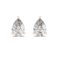 3.50 Carat Pear Cut Lab Diamond Stud Earrings