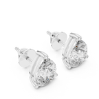 3.50 Carat Pear Cut Lab Diamond Stud Earrings