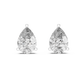 3.50 Carat Pear Cut Lab Diamond Stud Earrings