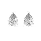 3.50 Carat Pear Cut Lab Diamond Stud Earrings