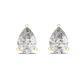 3.50 Carat Pear Cut Lab Diamond Stud Earrings
