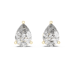 3.50 Carat Pear Cut Lab Diamond Stud Earrings