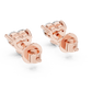 1.50 Carat Heart Cut Lab Diamond Stud Earrings