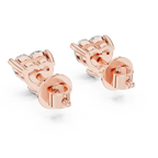 1.50 Carat Heart Cut Lab Diamond Stud Earrings