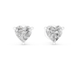 1.50 Carat Heart Cut Lab Diamond Stud Earrings