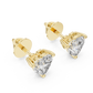 1.50 Carat Heart Cut Lab Diamond Stud Earrings