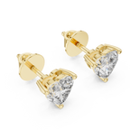 1.50 Carat Heart Cut Lab Diamond Stud Earrings