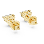 1.50 Carat Heart Cut Lab Diamond Stud Earrings