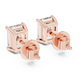 Emerald Cut 2.50 Carat Diamond Stud Earrings