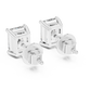 Emerald Cut 2.50 Carat Diamond Stud Earrings