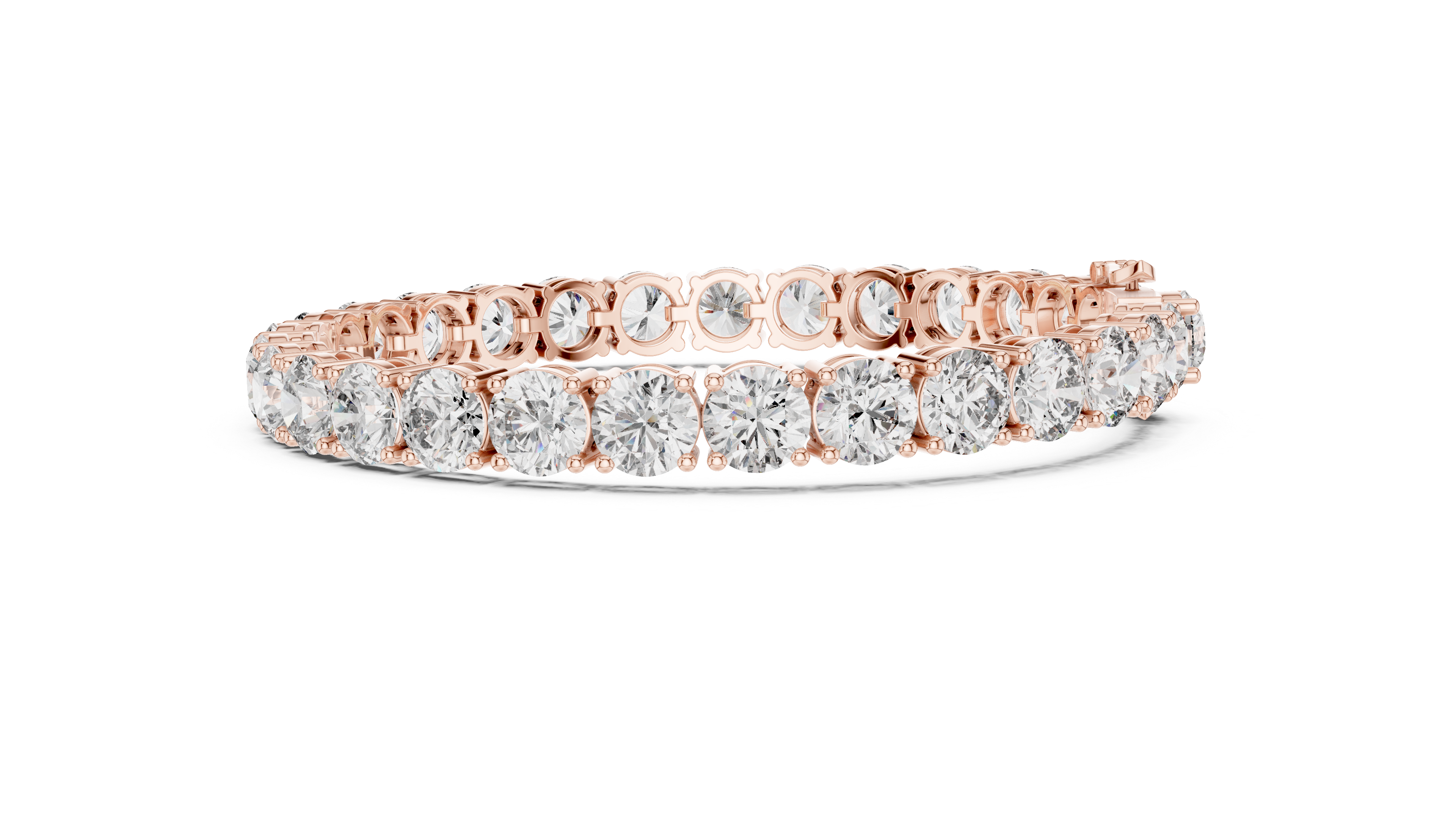 Lab Diamond Round Cut Tennis Bracelet