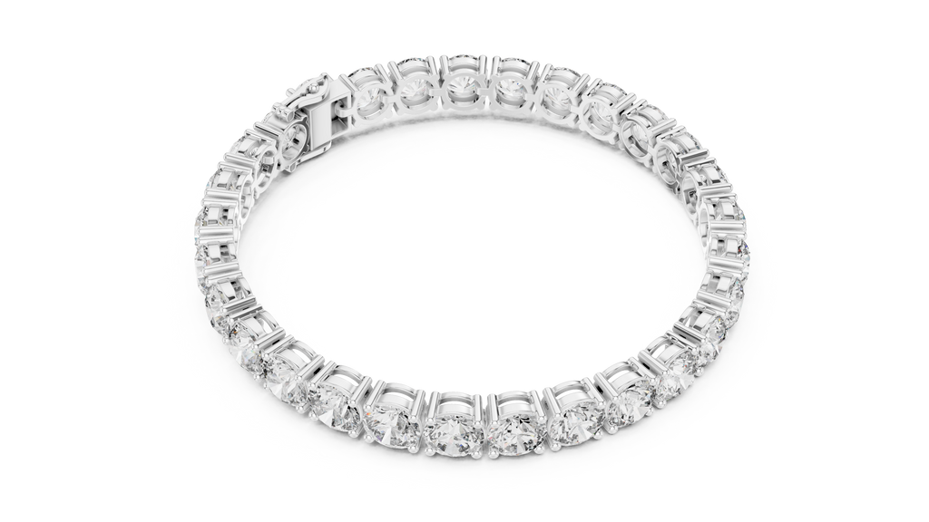 Lab Diamond Round Cut Tennis Bracelet