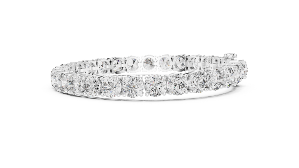 Lab Diamond Round Cut Tennis Bracelet