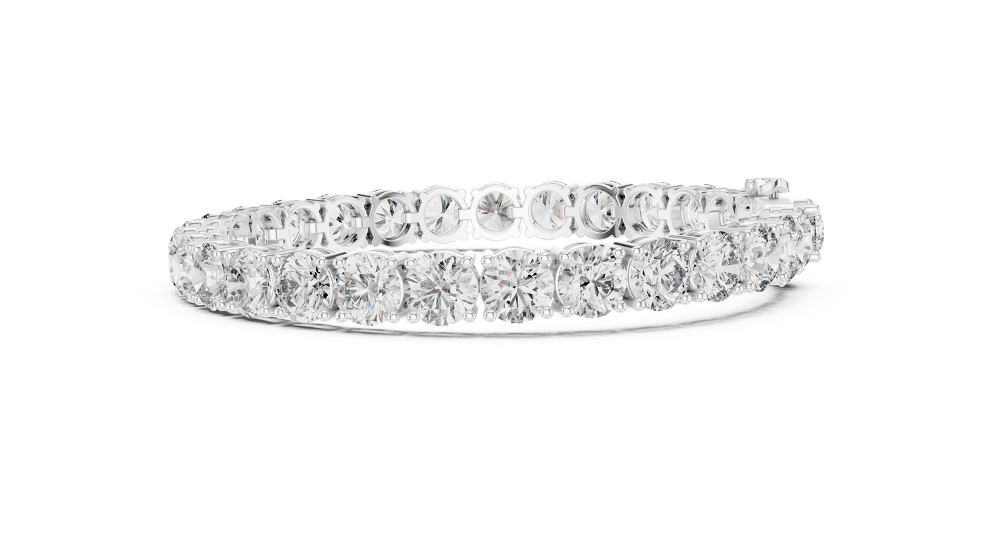 Lab Diamond Round Cut Tennis Bracelet