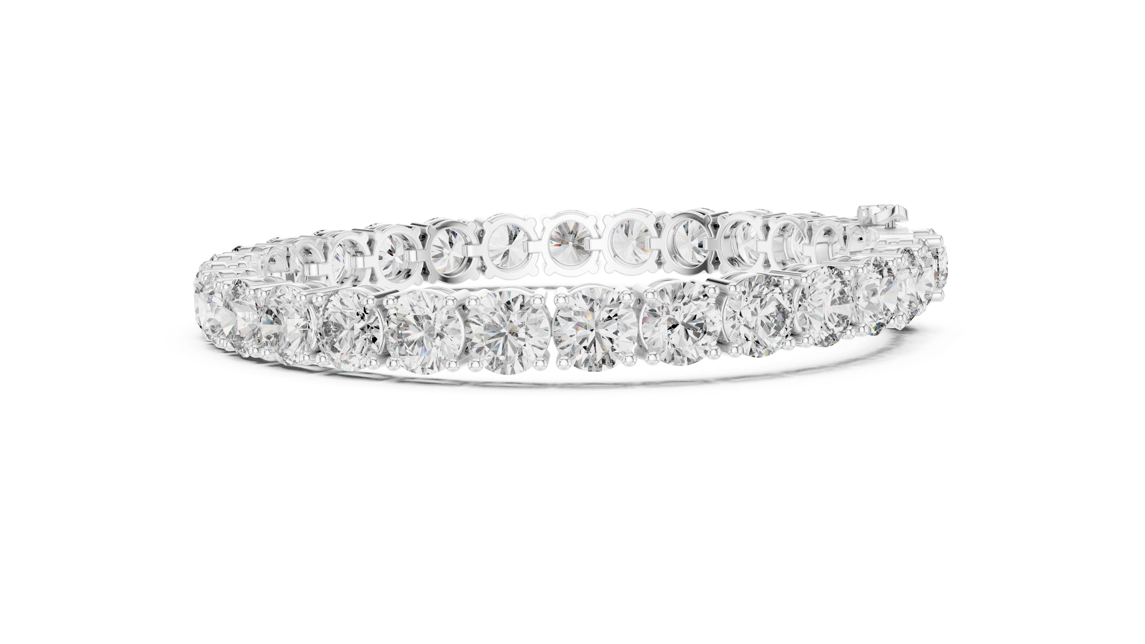 Lab Diamond Round Cut Tennis Bracelet