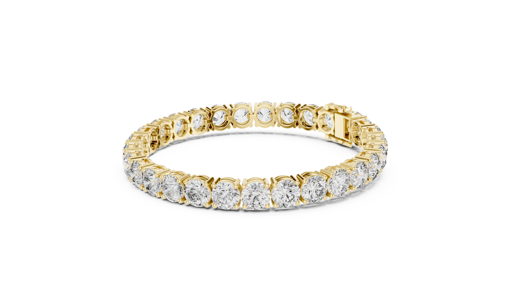 Lab Diamond Round Cut Tennis Bracelet