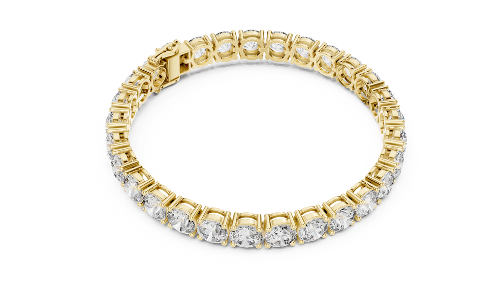 Lab Diamond Round Cut Tennis Bracelet