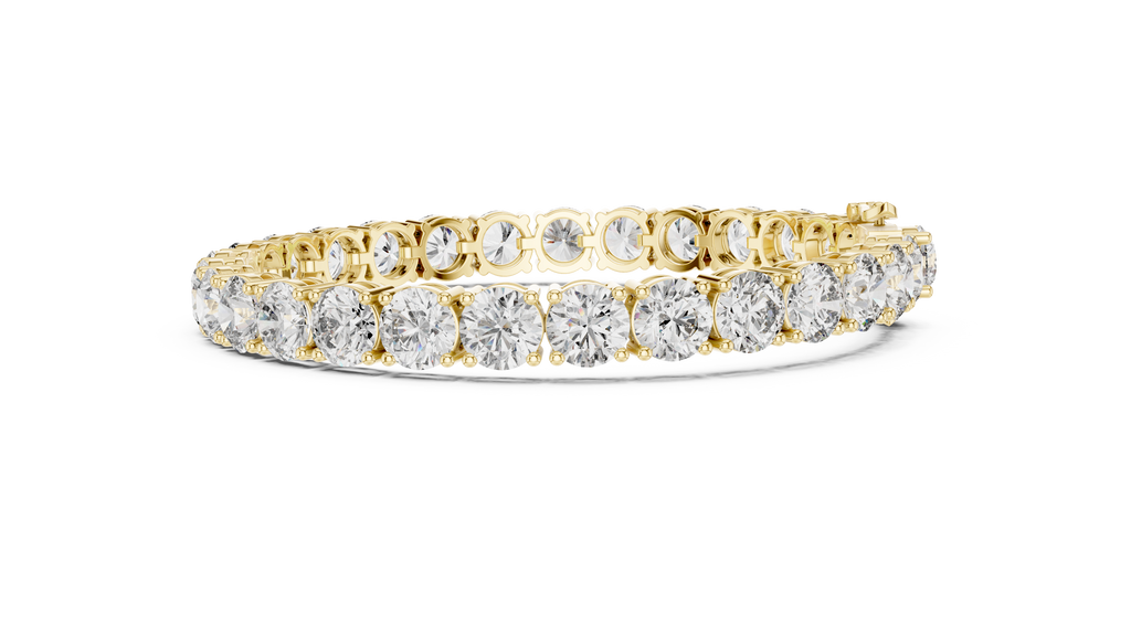 Lab Diamond Round Cut Tennis Bracelet
