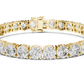 Lab Diamond Round Cut Tennis Bracelet