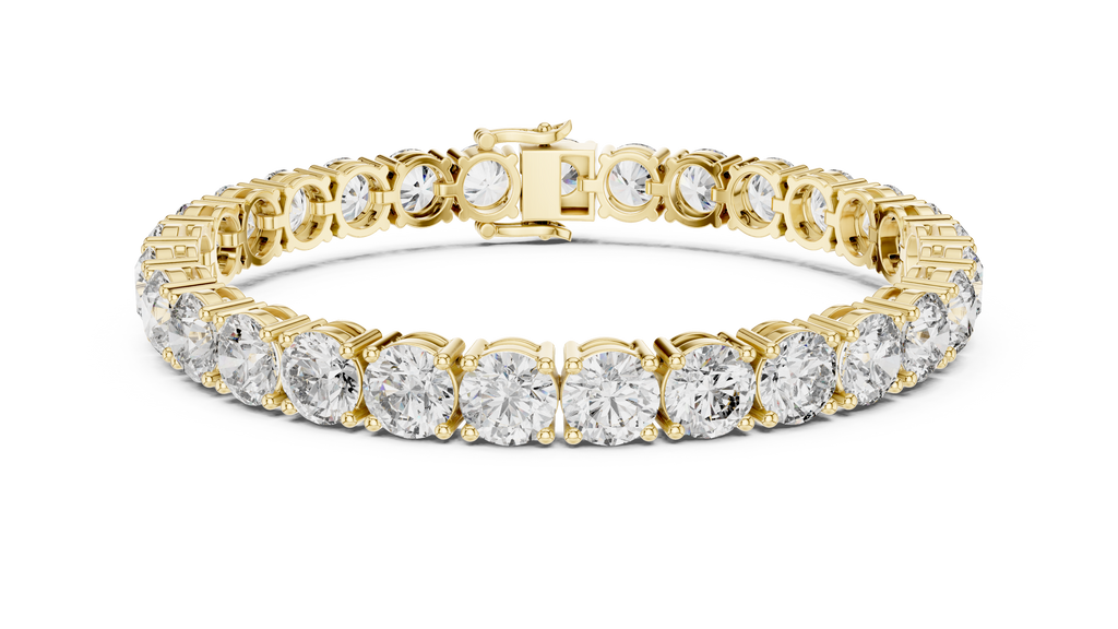 Lab Diamond Round Cut Tennis Bracelet
