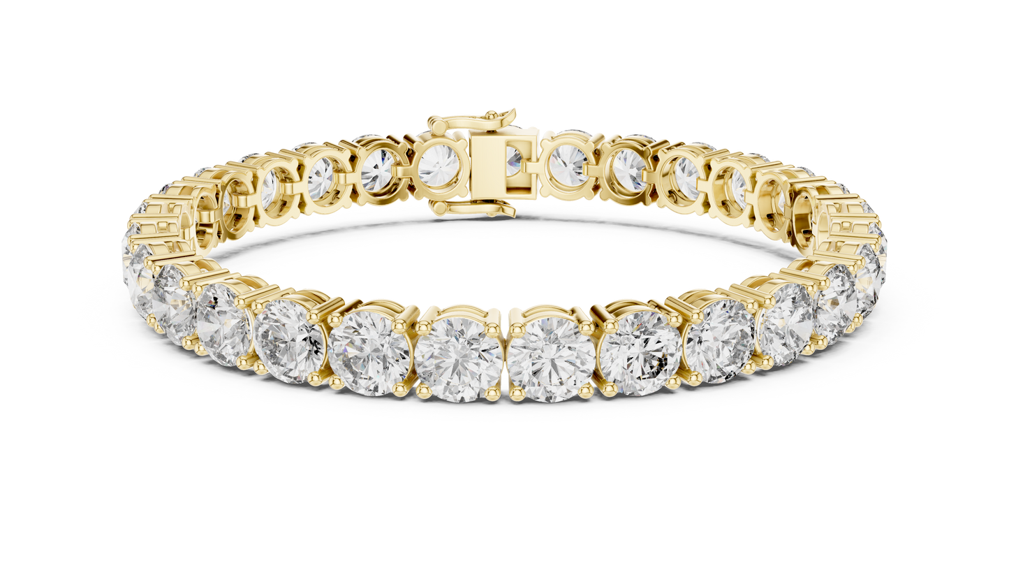 Lab Diamond Round Cut Tennis Bracelet