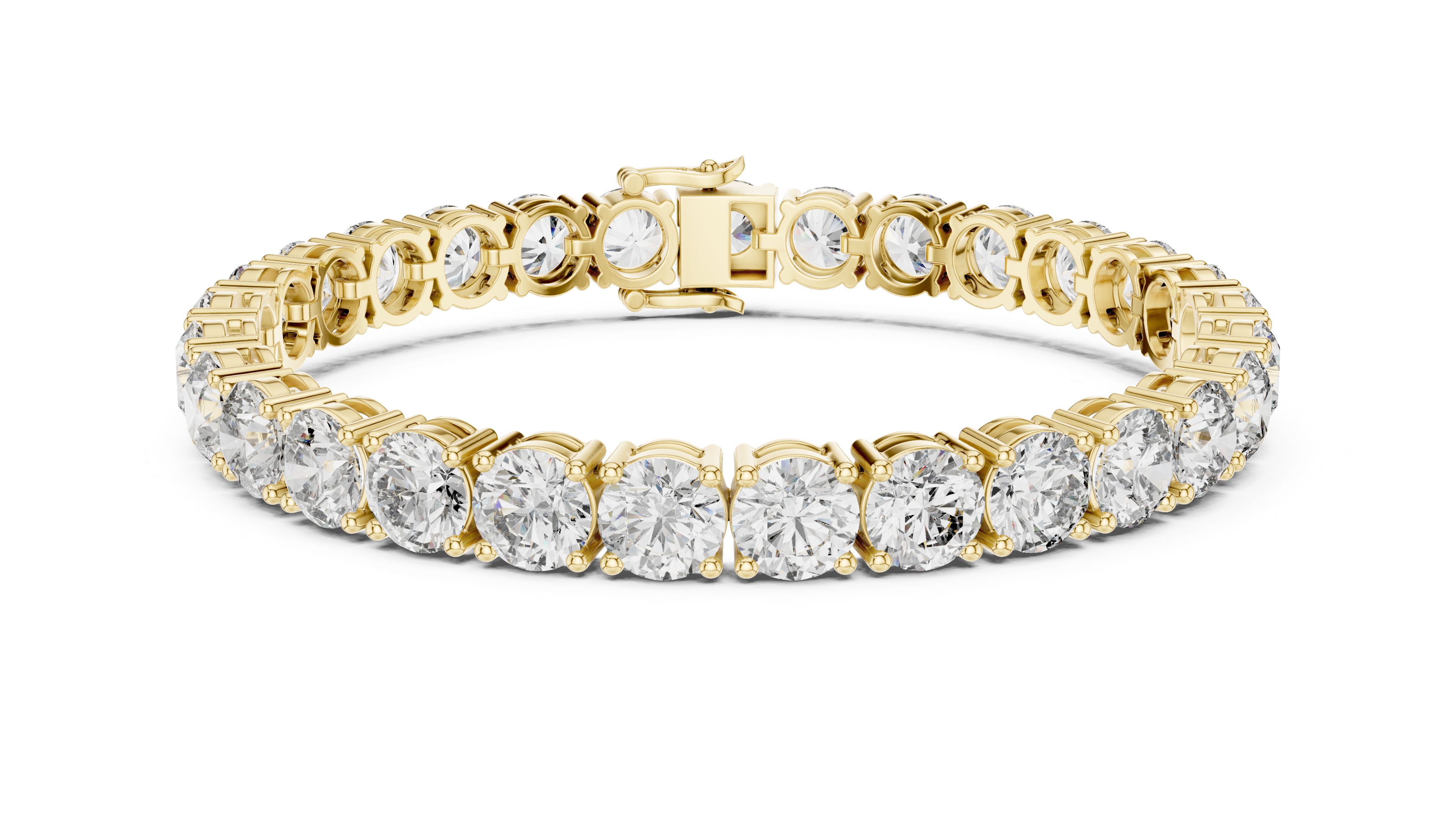 Lab Diamond Round Cut Tennis Bracelet