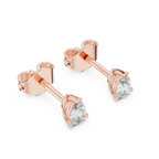 0.50 Carat Pear Cut Lab Diamond Stud Earrings