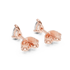 0.50 Carat Pear Cut Lab Diamond Stud Earrings