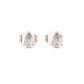 0.50 Carat Pear Cut Lab Diamond Stud Earrings