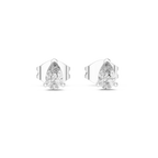 0.50 Carat Pear Cut Lab Diamond Stud Earrings