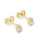0.50 Carat Pear Cut Lab Diamond Stud Earrings