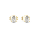 0.50 Carat Pear Cut Lab Diamond Stud Earrings