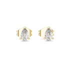 0.50 Carat Pear Cut Lab Diamond Stud Earrings