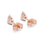 V Prong Pear Cut Lab Diamond Stud Earrings