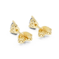 V Prong Pear Cut Lab Diamond Stud Earrings