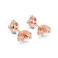 Oval Cut Lab DIamond Gold Stud Earrings