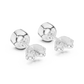 1 Carat Bezel Set Round Diamond Stud Earrings