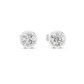 1 Carat Bezel Set Round Diamond Stud Earrings