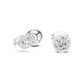 1 Carat Bezel Set Round Diamond Stud Earrings