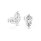 2 Prong Marquise Cut Lab Diamond Stud Earrings