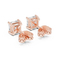 Princess Cut 1 Carat Diamond Stud Earrings