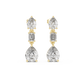 Multi Shape Lab Diamond Drop Dangler Earrings