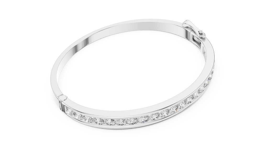 Channel Set Round Lab Diamond Bracelet