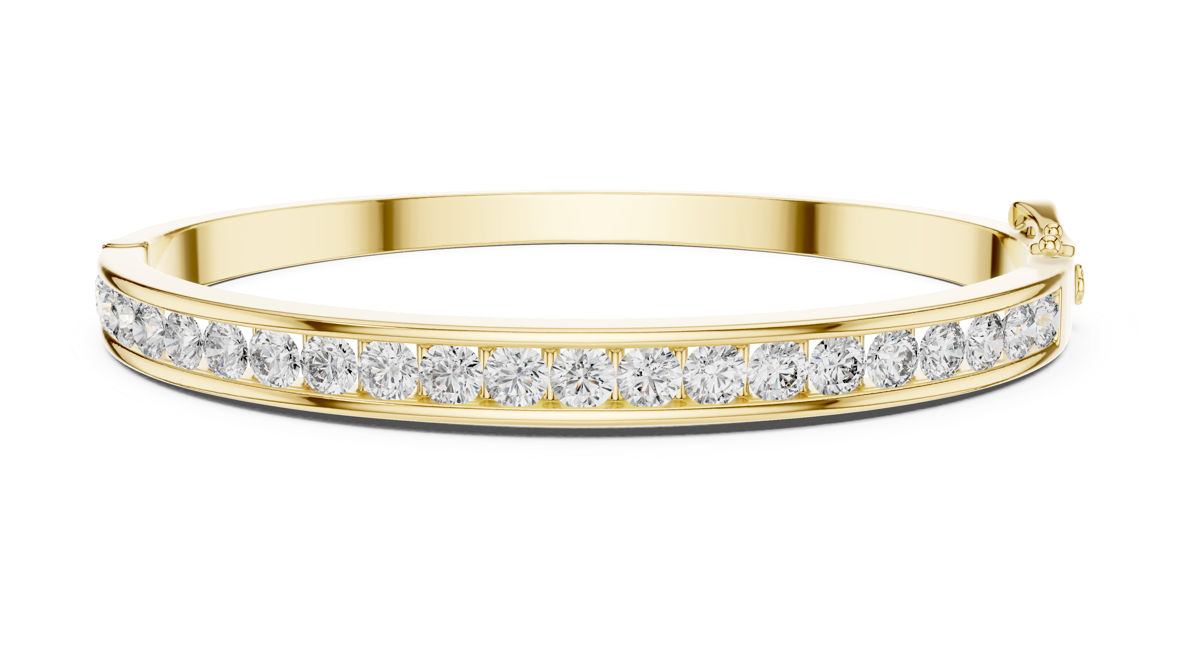 Channel Set Round Lab Diamond Bracelet