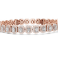 Halo Radiant Cut Lab Diamond Bracelet