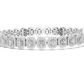 Halo Radiant Cut Lab Diamond Bracelet