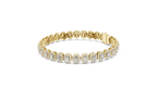 Halo Radiant Cut Lab Diamond Bracelet