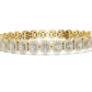 Halo Radiant Cut Lab Diamond Bracelet